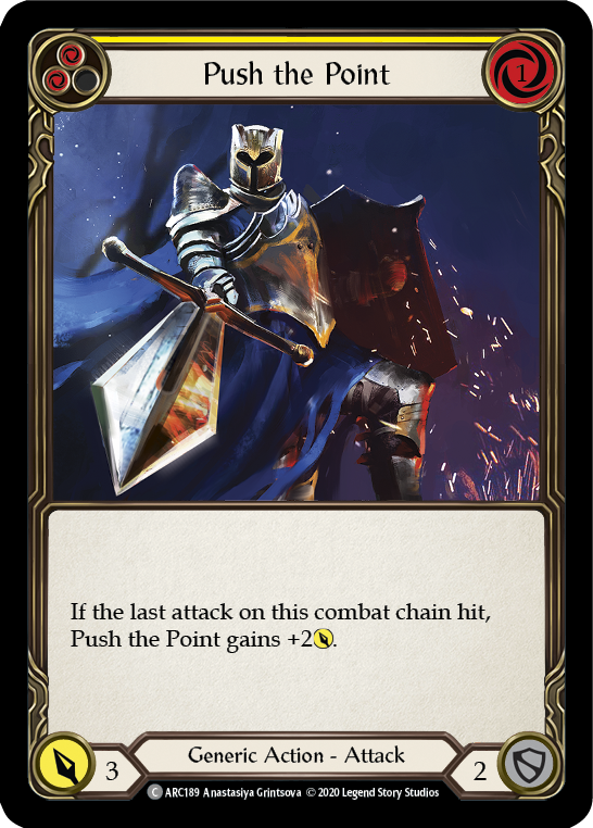 Push the Point (Yellow) [ARC189] Unlimited Edition Rainbow Foil