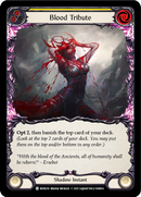 Blood Tribute (Yellow) (Rainbow Foil) [MON216-RF] 1st Edition Rainbow Foil