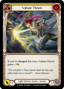 Valiant Thrust (Yellow) (Rainbow Foil) [U-MON040-RF] Unlimited Rainbow Foil