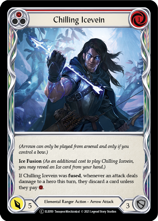 Chilling Icevein (Red) [U-ELE050] Unlimited Rainbow Foil