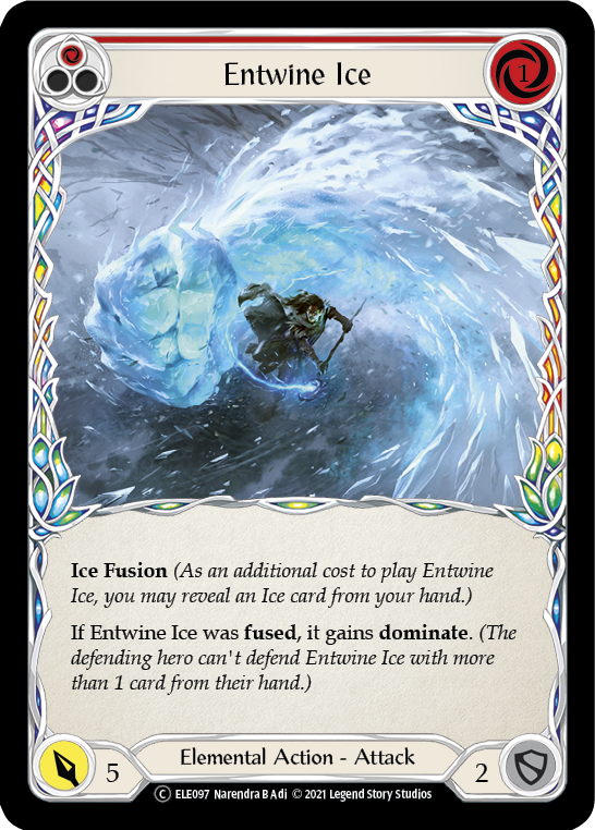 Entwine Ice (Red) [U-ELE097] Unlimited Rainbow Foil