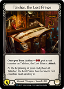 Talishar, the Lost Prince (Rainbow Foil) [CRU177-RF] Unlimited Rainbow Foil