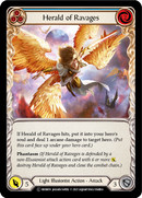 Herald of Ravages (Blue) (Rainbow Foil) [U-MON019-RF] Unlimited Rainbow Foil
