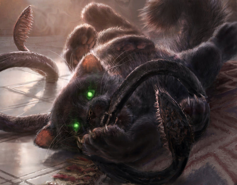 Battle for Baldurs Gate - Commander Legends Playmat featuring Displacer Kitten