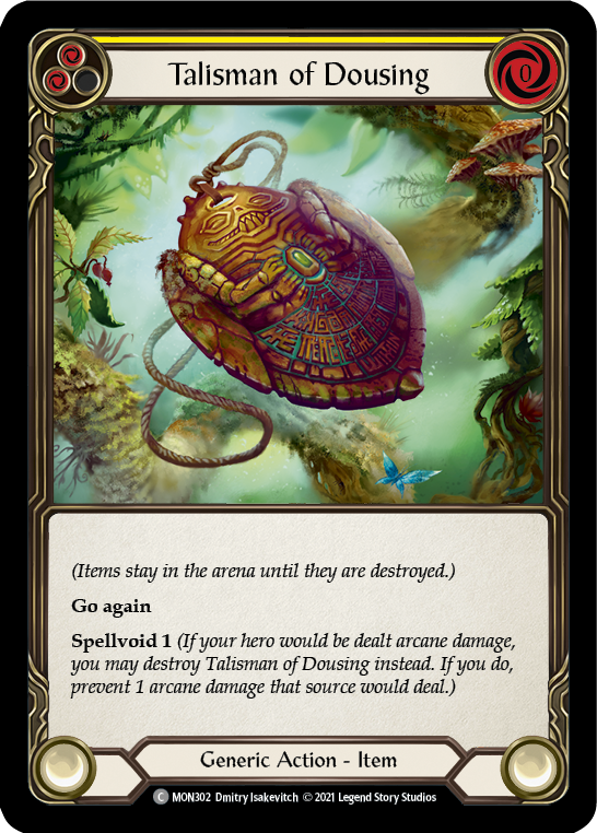 Talisman of Dousing (Rainbow Foil) [MON302-RF] 1st Edition Rainbow Foil