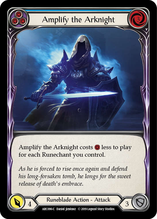 Amplify the Arknight (Blue) [ARC096-C] 1st Edition Rainbow Foil