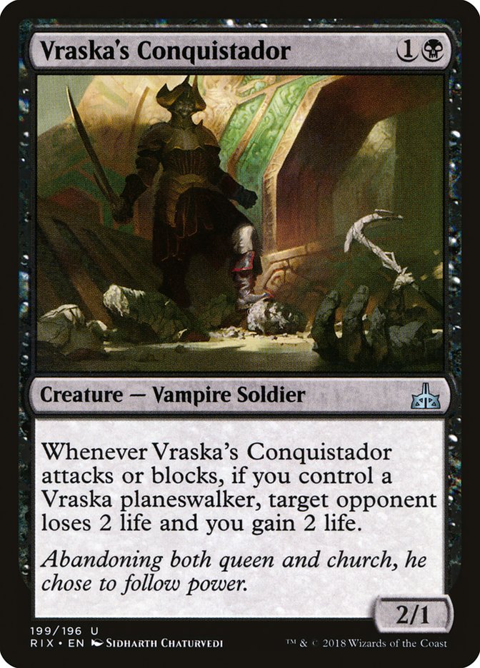 Vraska's Conquistador [Rivals of Ixalan]