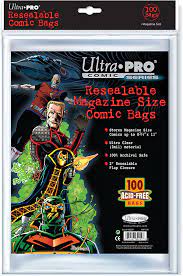 UltraPro Resealable Comic Bags 71/8"x101/2"