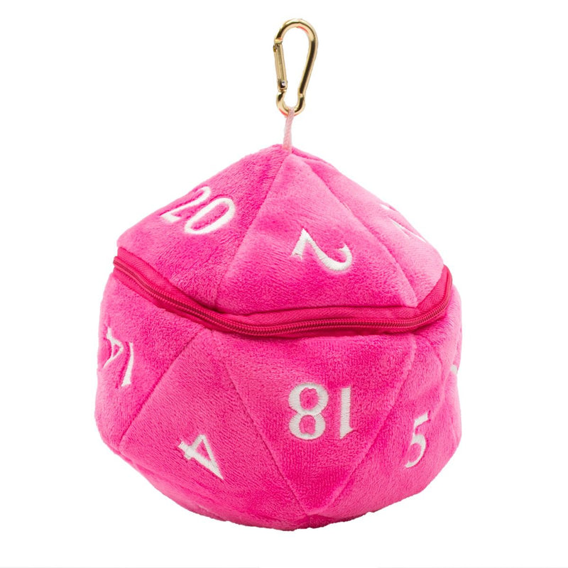 Ultra Pro Dice Bag Hot Pink D20 Plush