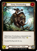 Stony Woottonhog (Yellow) (Rainbow Foil) [MON285-RF] 1st Edition Rainbow Foil