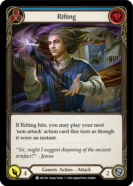 Rifting (Blue) [ARC196] Unlimited Edition Rainbow Foil