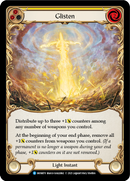 Glisten (Yellow) (Rainbow Foil) [MON070-RF] 1st Edition Rainbow Foil