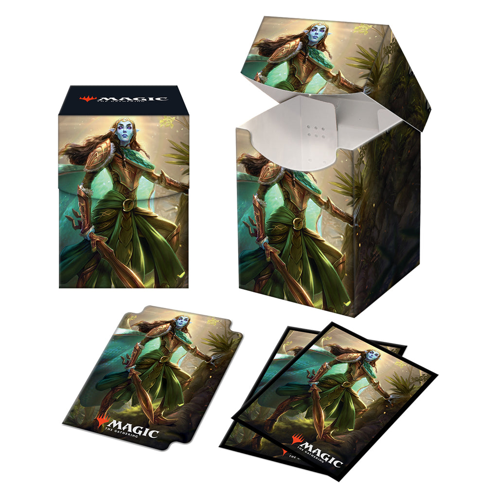 Ultra Pro: Kaldheim Combo 100+ Deck Box and 100ct sleeves featuring La