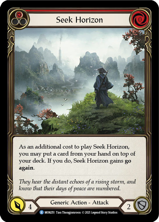 Seek Horizon (Red) [MON251] 1st Edition Normal