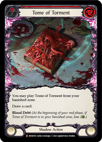 Tome of Torment (Rainbow Foil) [U-MON194-RF] Unlimited Rainbow Foil