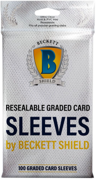 Beckett Shield Resealable Graded Card Sleeves 100ct