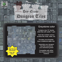 Role 4 Initiative - Dungeon Tiles - Graystone: Nine 10" Squares