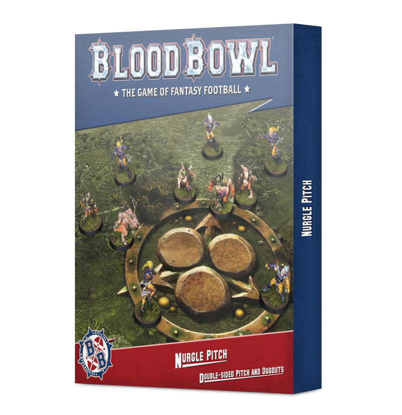 Blood Bowl Nurgle Team Pitch and Dugouts