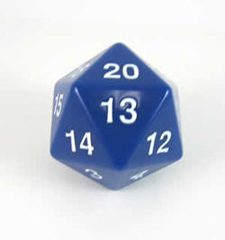 Jumbo Spindown D20 55mm Blue