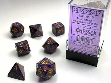 7 Speckled Hurricane Polyhedral Dice Set - CHX25317