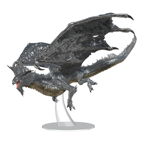 Icons of the Realms: Adult Silver Dragon
