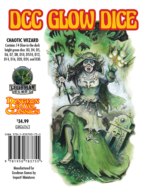 Dungeon Crawl Classics Glow Dice: Chaotic Wizard