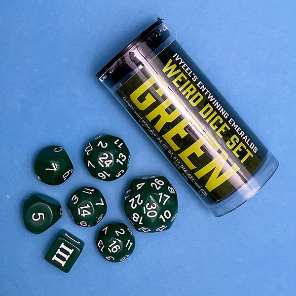 Weird Dice Set: Green - Ivyeel's Entwining Emeralds