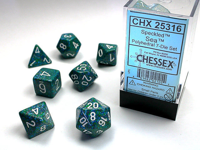 7 Speckled Sea 7 Polyhedral Dice Set - CHX25316