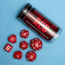 Weird Dice Set: Red - Olathvee's Heartmad Hexahedrons