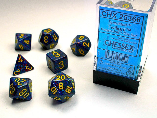 7 Speckled Twilight Polyhedral Dice Set - CHX25366