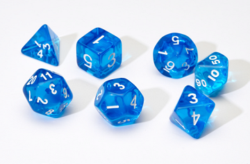 Translucent Blue Resin 7-Die Set